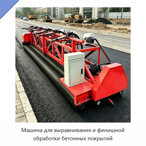 Машина для выравнивания и финишной обработки бетонных покрытий