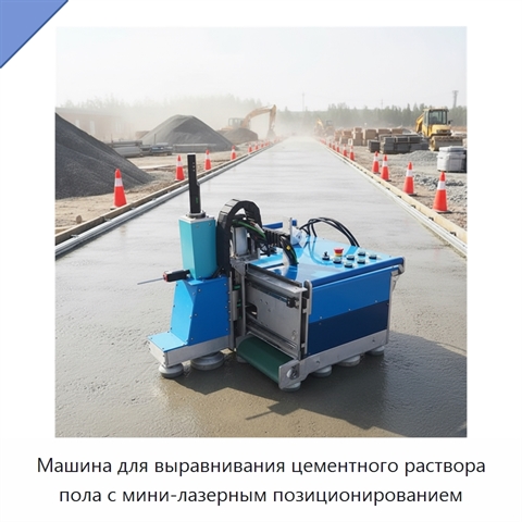 Машина для выравнивания цементного раствора пола с мини-лазерным позиционированием