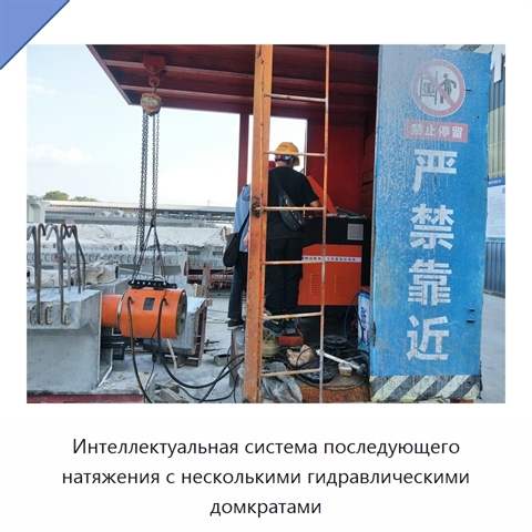 Интеллектуальная система последующего натяжения с несколькими гидравлическими домкратами