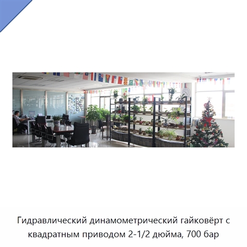 Гидравлический динамометрический гайковёрт с квадратным приводом 2-1/2″, диапазоном 3472–34725 Н·м и давлением 700 бар