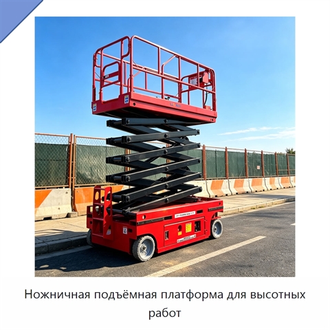 Ножничная подъёмная платформа для высотных работ