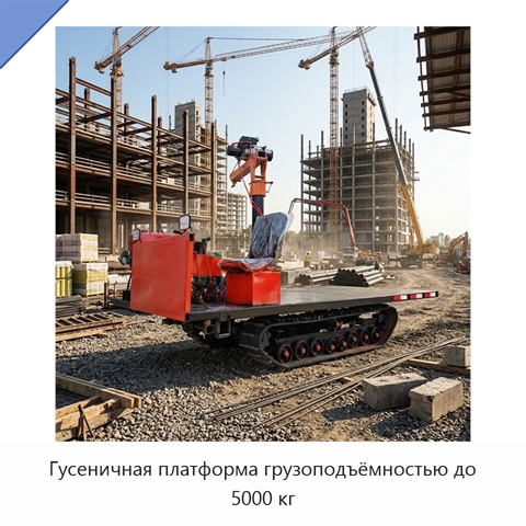 Гусеничная платформа грузоподъёмностью до 5000 кг