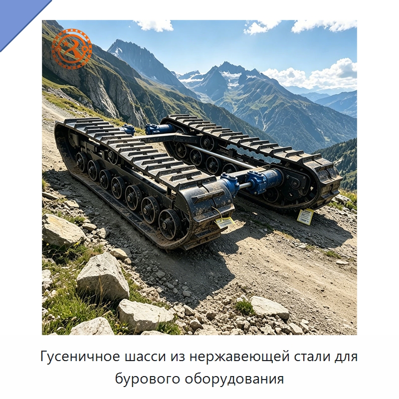 Гусеничное шасси из нержавеющей стали для бурового оборудования — Запчасти для строительной техники