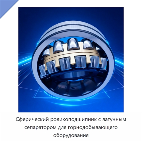 Сферический роликоподшипник с латунным сепаратором для горнодобывающего оборудования