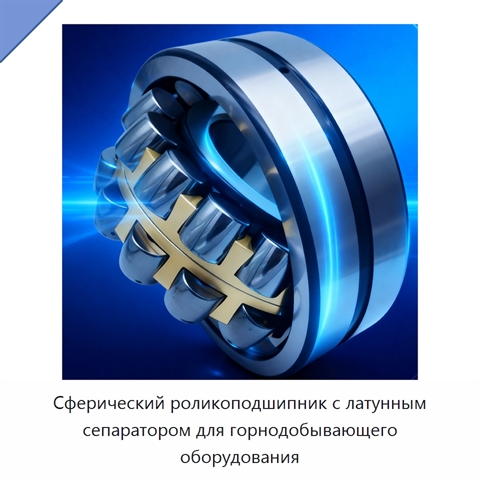 Сферический роликоподшипник с латунным сепаратором для горнодобывающего оборудования