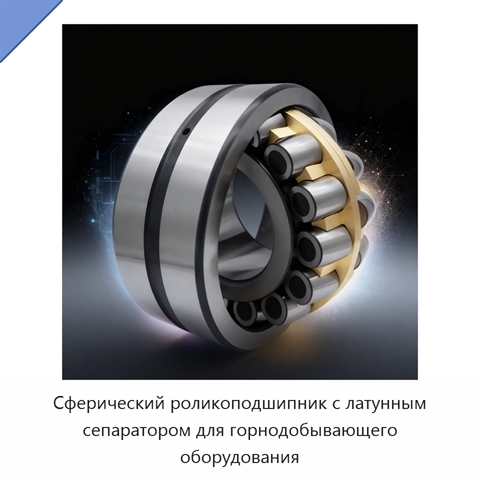 Сферический роликоподшипник с латунным сепаратором для горнодобывающего оборудования