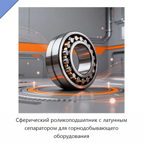 Сферический роликоподшипник с латунным сепаратором для горнодобывающего оборудования