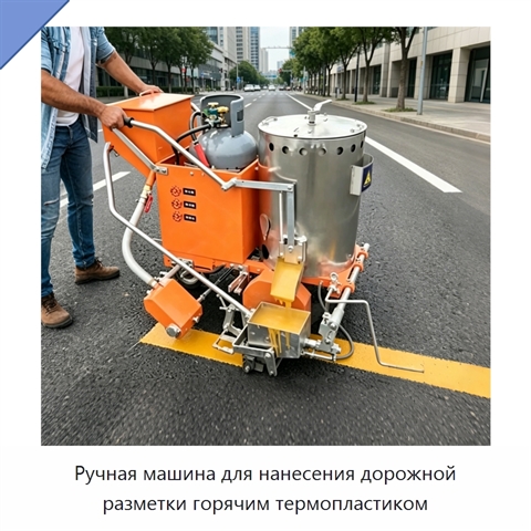 Ручная машина для нанесения дорожной разметки горячим термопластиком