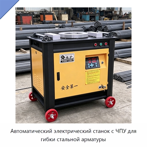 Автоматический электрический станок с ЧПУ для гибки стальной арматуры