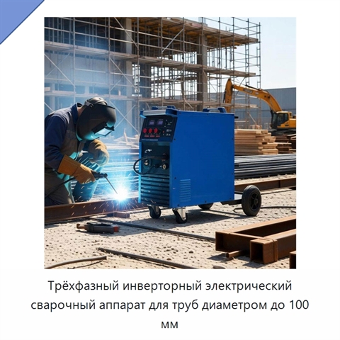 Трёхфазный инверторный электрический сварочный аппарат для труб диаметром до 100 мм