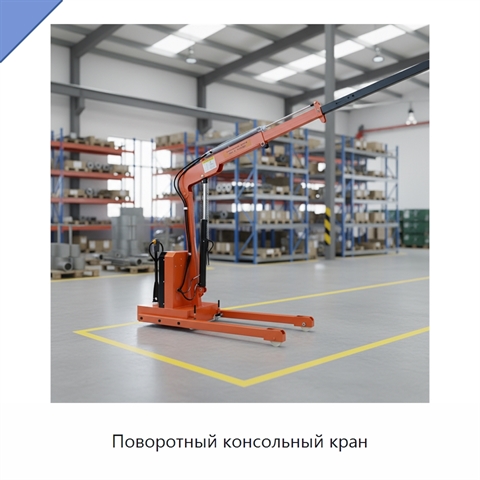 Поворотный консольный кран