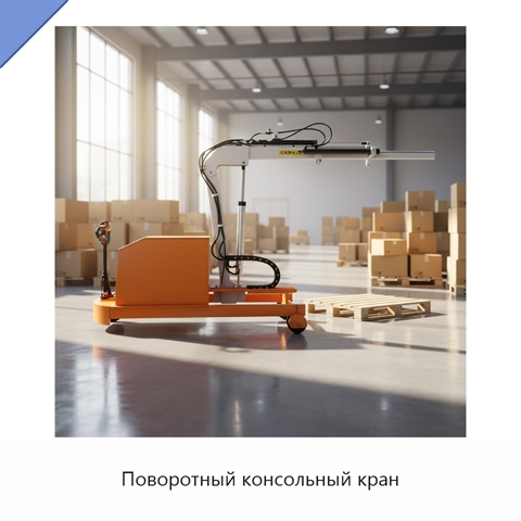 Поворотный консольный кран