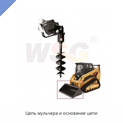 Цепь мульчера и основание цепи