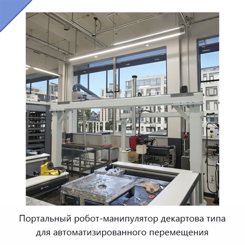 Портальный робот-манипулятор декартова типа для автоматизированного перемещения