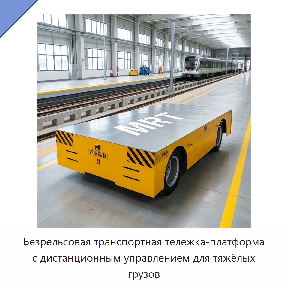Безрельсовая транспортная тележка-платформа с дистанционным управлением для тяжёлых грузов — Подъемно-транспортное оборудование