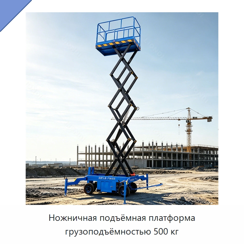 Ножничная подъёмная платформа грузоподъёмностью 500 кг — Подъемные столы