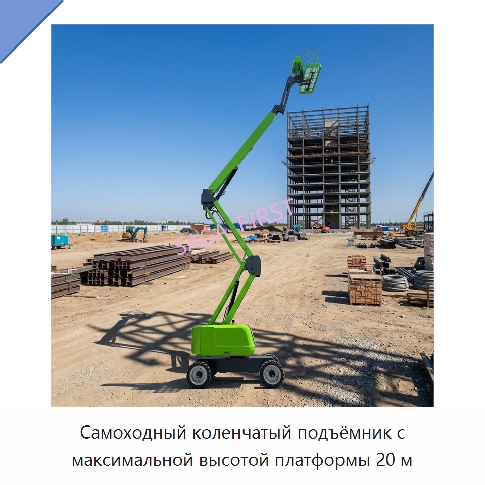 Самоходный коленчатый подъёмник с максимальной высотой платформы 20 м — Подъемные столы