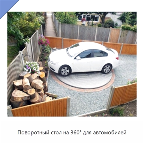 Поворотный стол на 360° для автомобилей