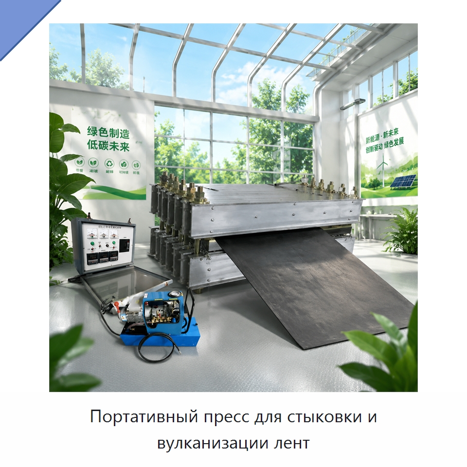 Портативный пресс для стыковки и вулканизации лент — Горнодобывающее оборудование
