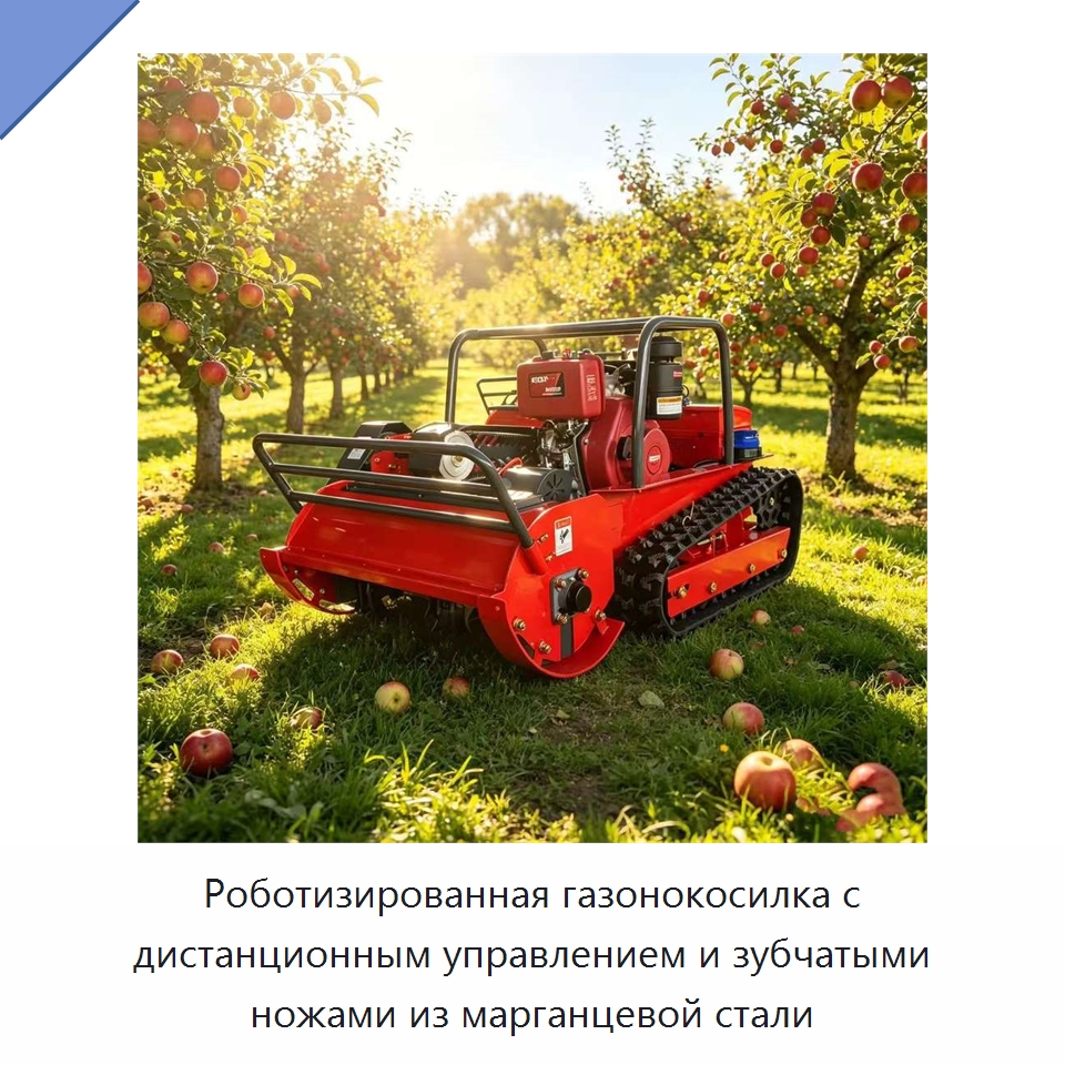 Роботизированная газонокосилка с дистанционным управлением и зубчатыми ножами из марганцевой стали — Газонокосилки