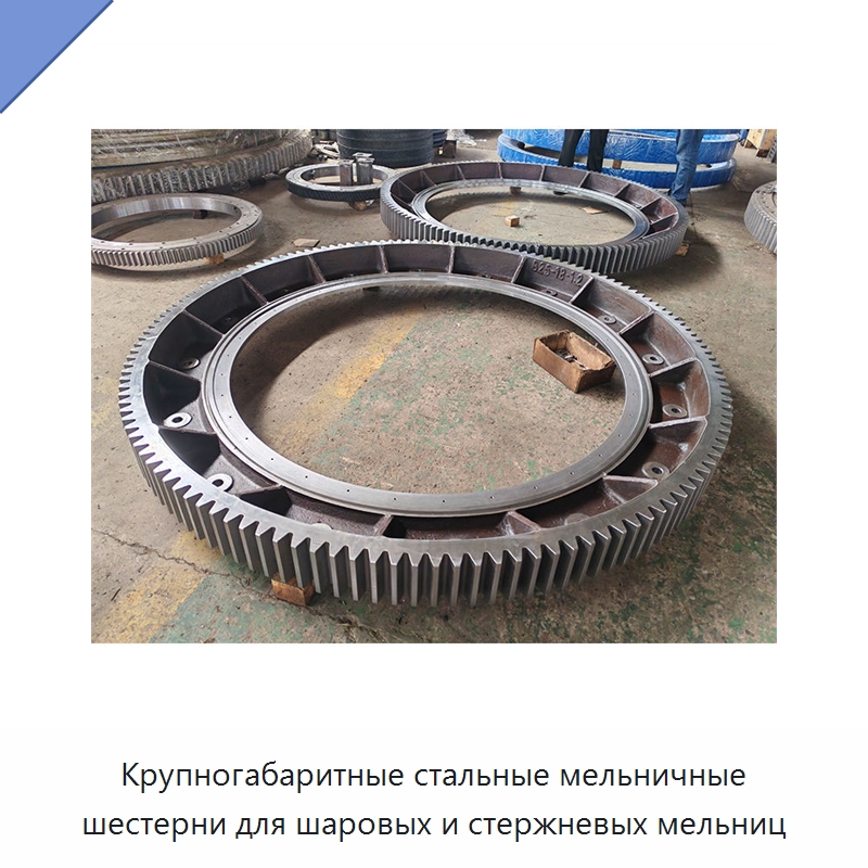 Крупногабаритные стальные мельничные шестерни для шаровых и стержневых мельниц — Зубчатые колеса