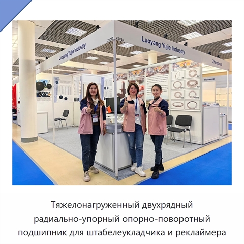 Тяжелонагруженный двухрядный радиально-упорный опорно-поворотный подшипник для штабелеукладчика и реклаймера