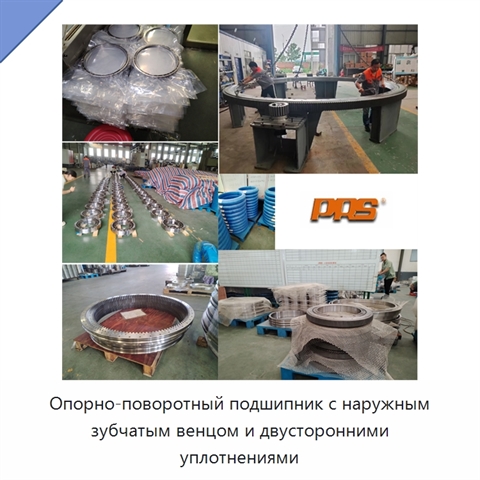 Опорно-поворотный подшипник с наружным зубчатым венцом и двусторонними уплотнениями