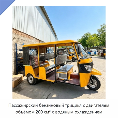 Пассажирский бензиновый трицикл с двигателем объёмом 200 см³ с водяным охлаждением