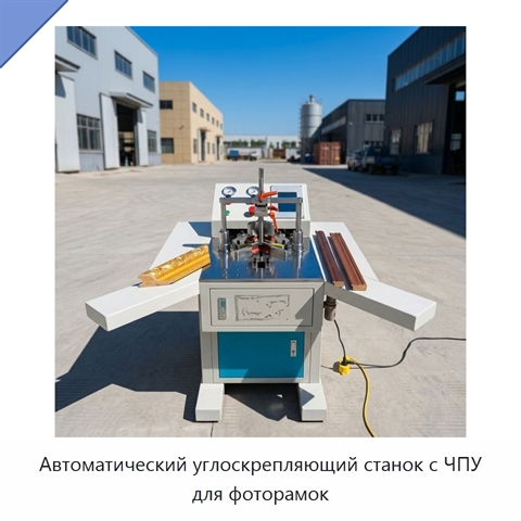 Автоматический углоскрепляющий станок с ЧПУ для фоторамок