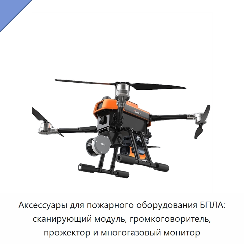 Аксессуары для пожарного оборудования БПЛА: сканирующий модуль, громкоговоритель, прожектор и многогазовый монитор — Противопожарное оборудование и принадлежности