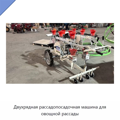 Двухрядная рассадопосадочная машина для овощной рассады
