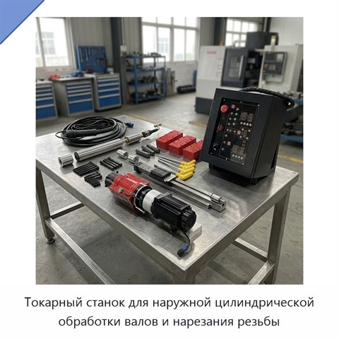 Токарный станок для наружной цилиндрической обработки валов и нарезания резьбы