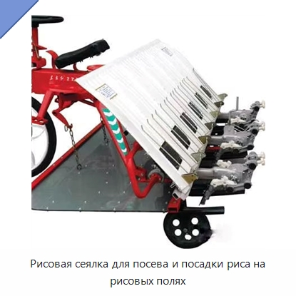Рисовая сеялка для посева и посадки риса на рисовых полях — Сеялки и рассадопосадочные машины