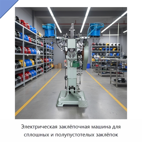 Электрическая заклёпочная машина для сплошных и полупустотелых заклёпок