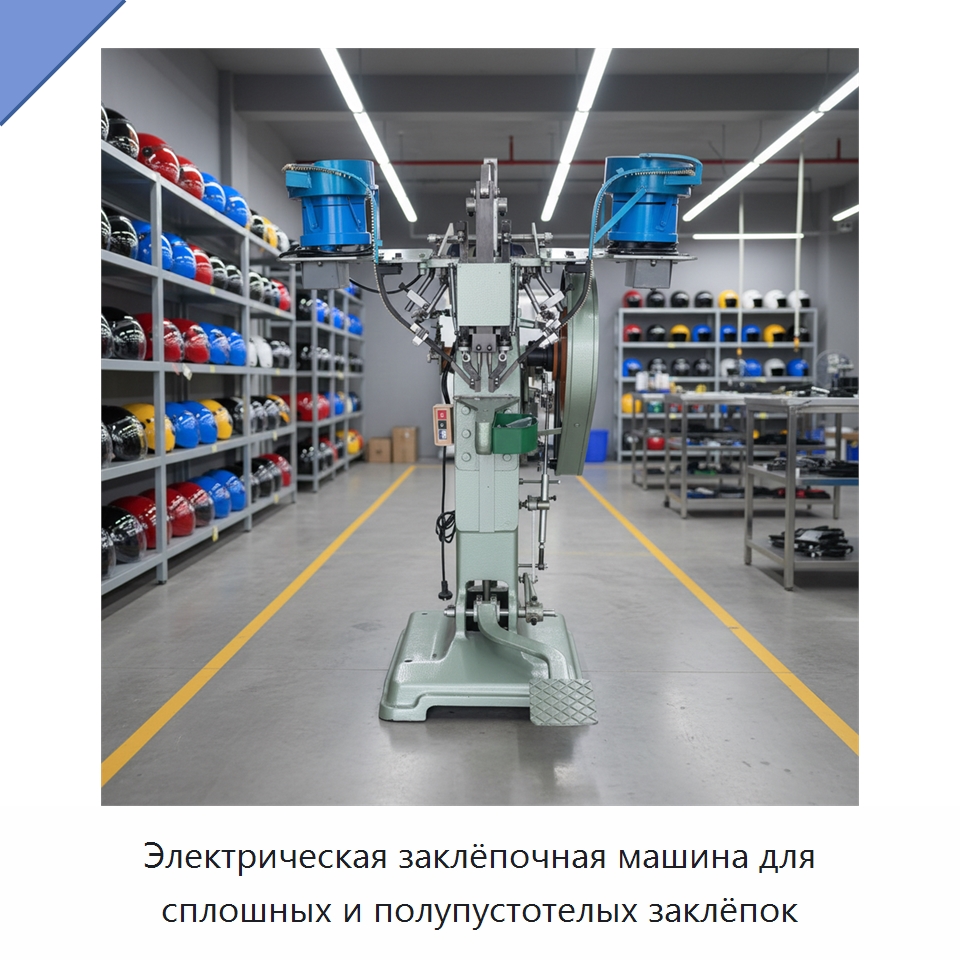 Электрическая заклёпочная машина для сплошных и полупустотелых заклёпок — Клепальные станки