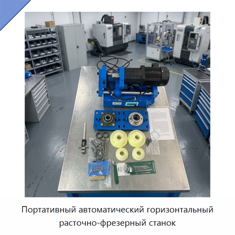 Портативный автоматический горизонтальный расточно-фрезерный станок
