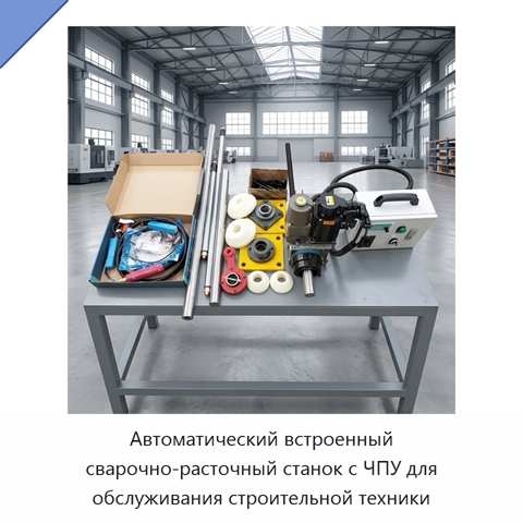 Автоматический встроенный сварочно-расточный станок с ЧПУ для обслуживания строительной техники
