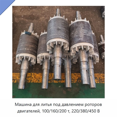 Машина для литья под давлением роторов двигателей, 100/160/200 т, 220/380/450 В