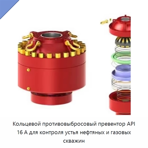 Кольцевой противовыбросовый превентор API 16 А для контроля устья нефтяных и газовых скважин