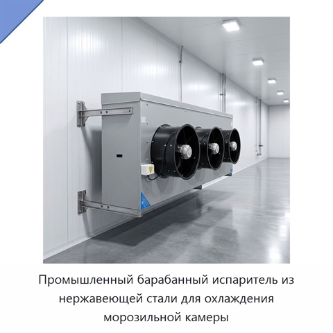 Промышленный барабанный испаритель из нержавеющей стали для охлаждения морозильной камеры