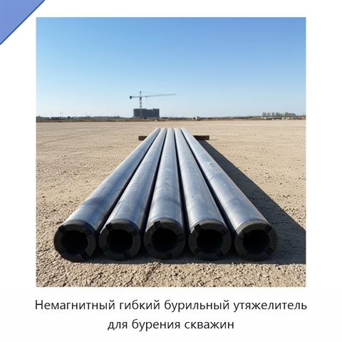 Немагнитный гибкий бурильный утяжелитель для бурения скважин