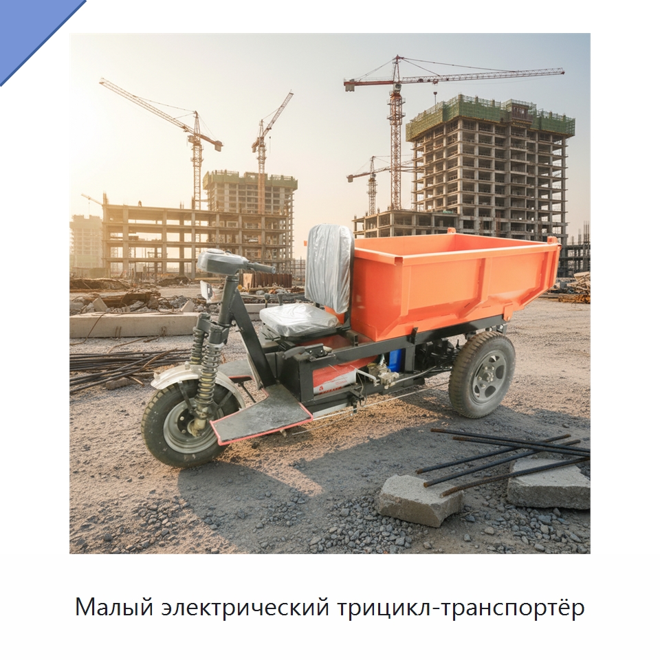Малый электрический трицикл-транспортёр — Горнодобывающее оборудование