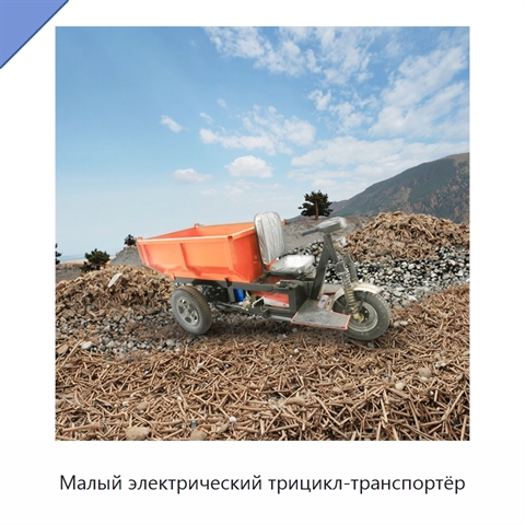 Малый электрический трицикл-транспортёр