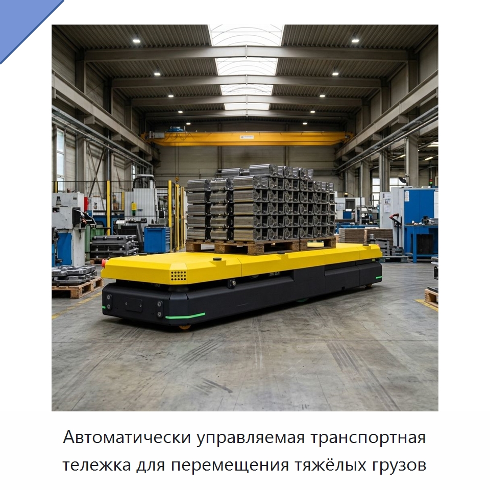 Автоматически управляемая транспортная тележка для перемещения тяжёлых грузов — Подъемные столы