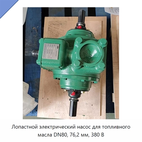Лопастной электрический насос для топливного масла DN80, 76,2 мм, 380 В