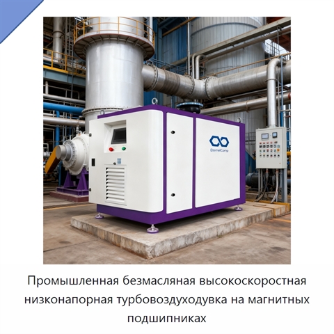 Промышленная безмасляная высокоскоростная низконапорная турбовоздуходувка на магнитных подшипниках