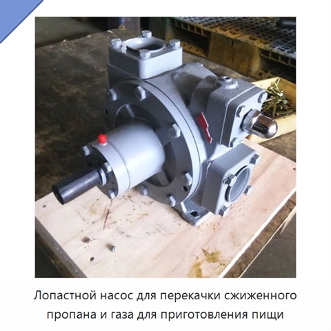 Лопастной насос для перекачки сжиженного пропана и газа для приготовления пищи