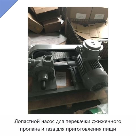 Лопастной насос для перекачки сжиженного пропана и газа для приготовления пищи