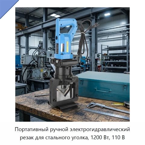 Портативный ручной электрогидравлический резак для стального уголка, 1200 Вт, 110 В