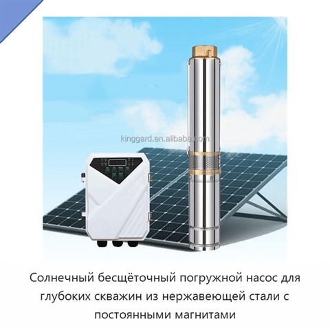 Солнечный бесщёточный погружной насос для глубоких скважин из нержавеющей стали с постоянными магнитами